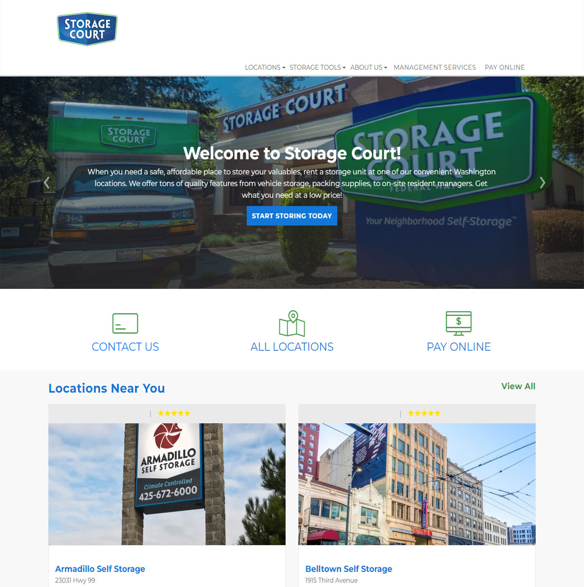 SELF-STORAGE WEB DESIGN