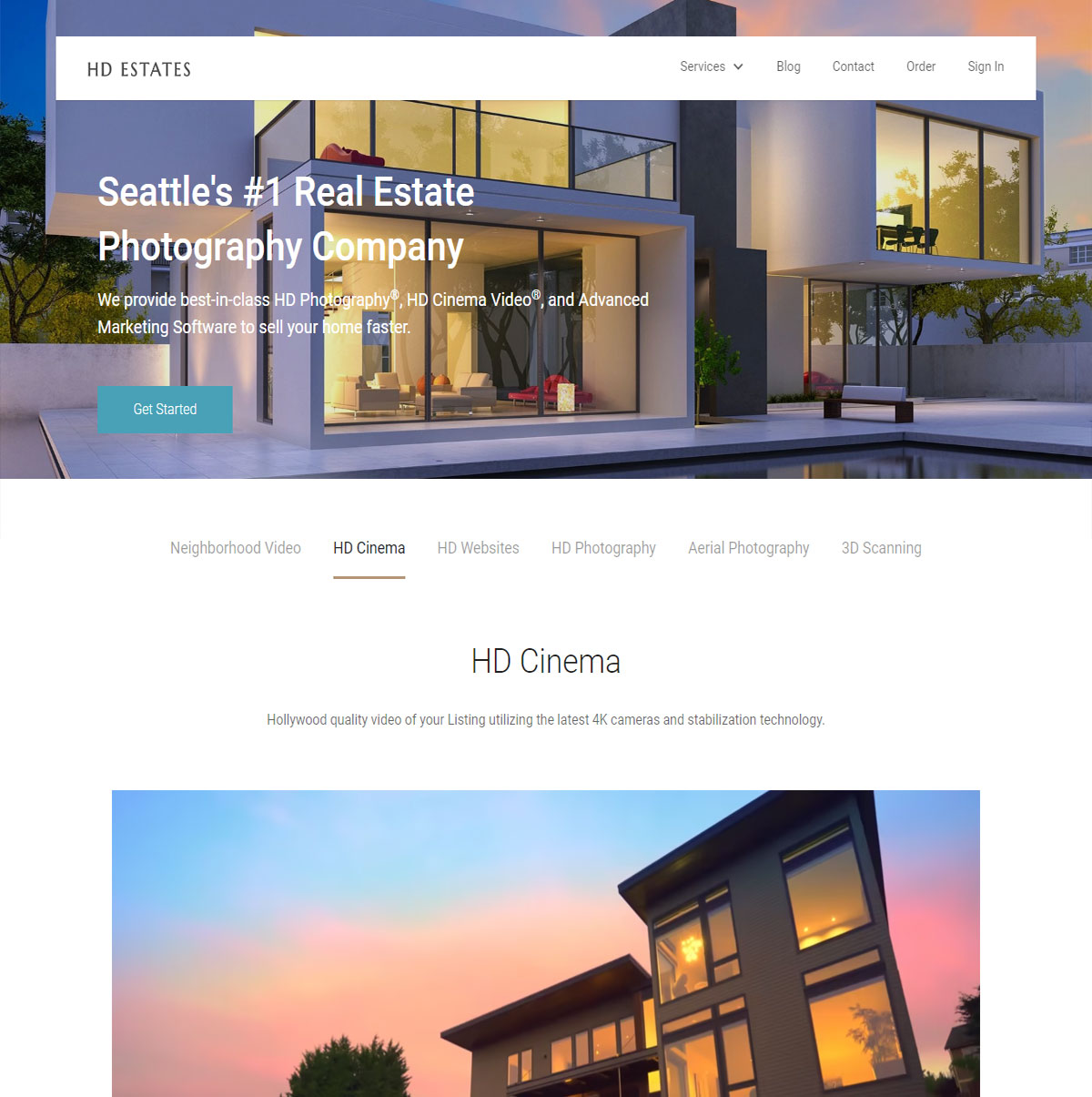 REAL ESTATE PHOTOGRAPHY WEB DESIGN