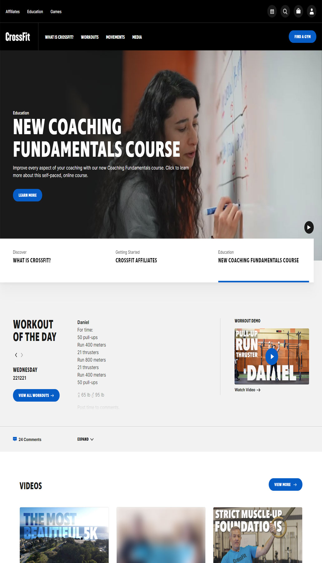 Fitness Website Design