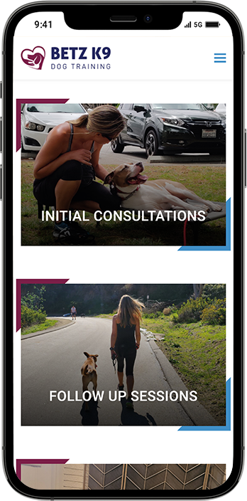 Dog Training Website Design: Unleashing Success with Betz K9