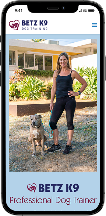 Dog Training Website Design: Unleashing Success with Betz K9