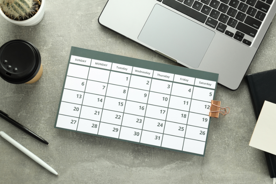 social media content calendar plan
